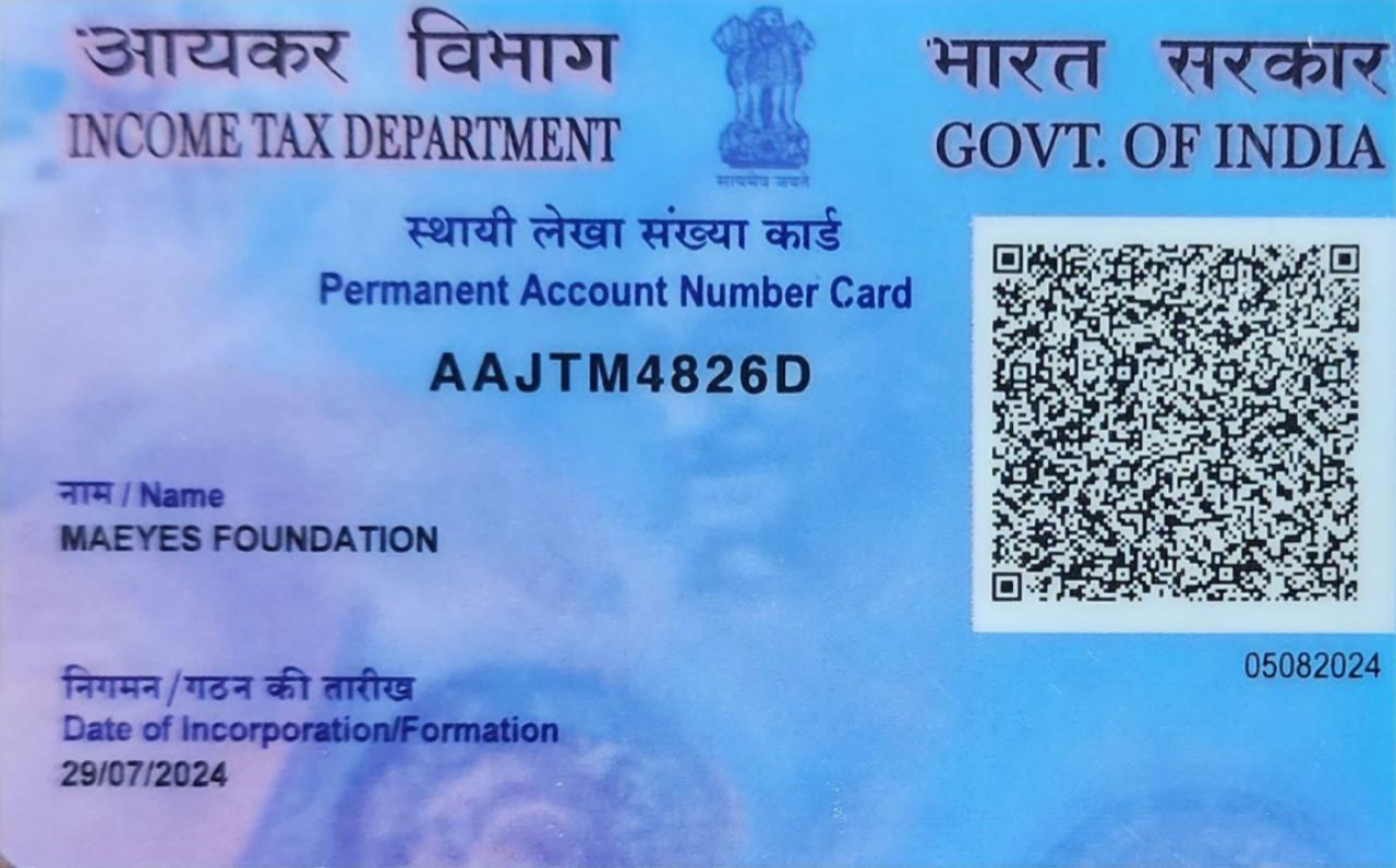 NGO PAN Card